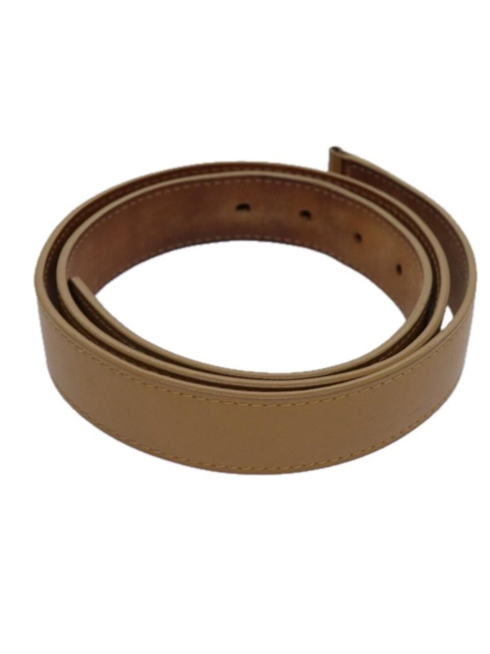 LOUIS VUITTON Belt Leather 95/38 Beige